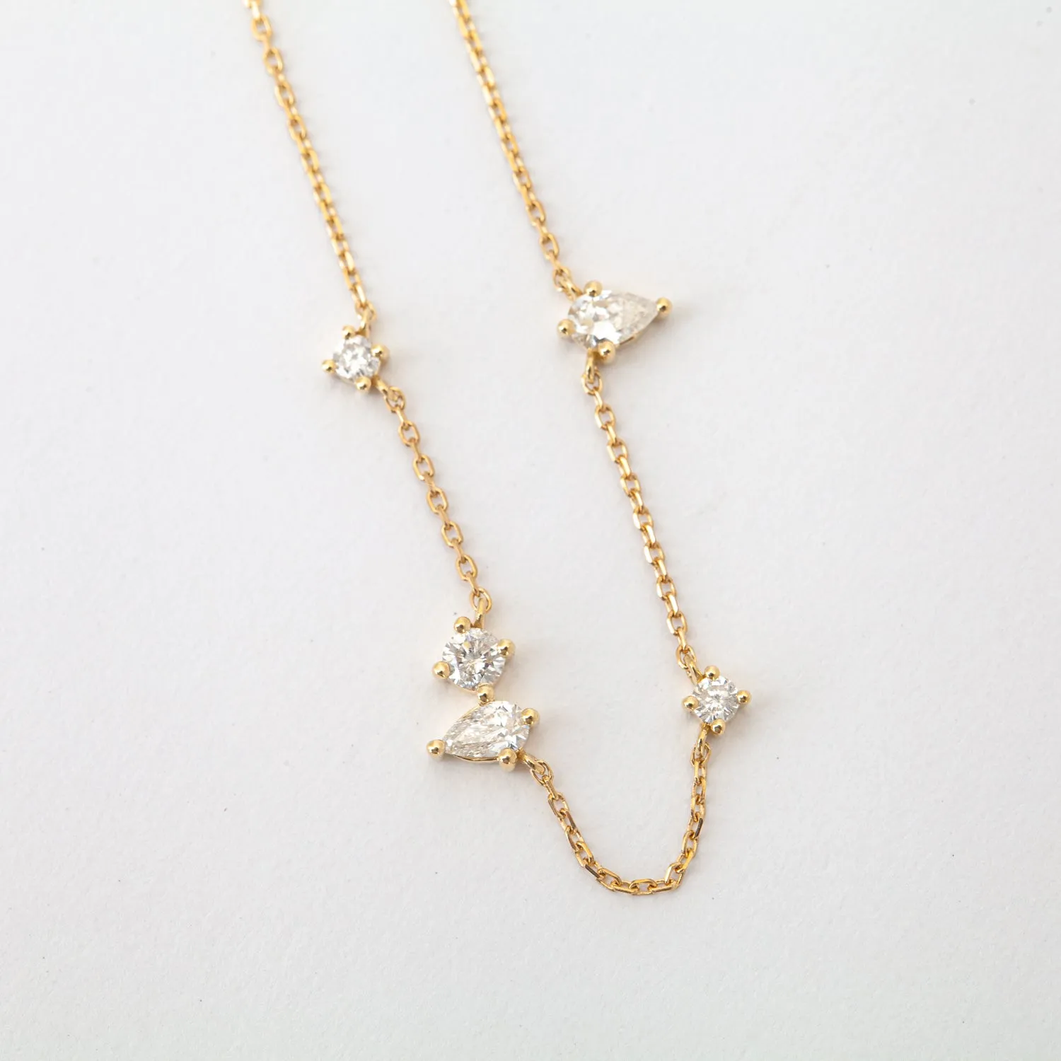 Premier Amigos Diamond Station Necklace