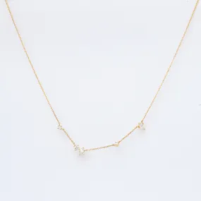 Premier Amigos Diamond Station Necklace