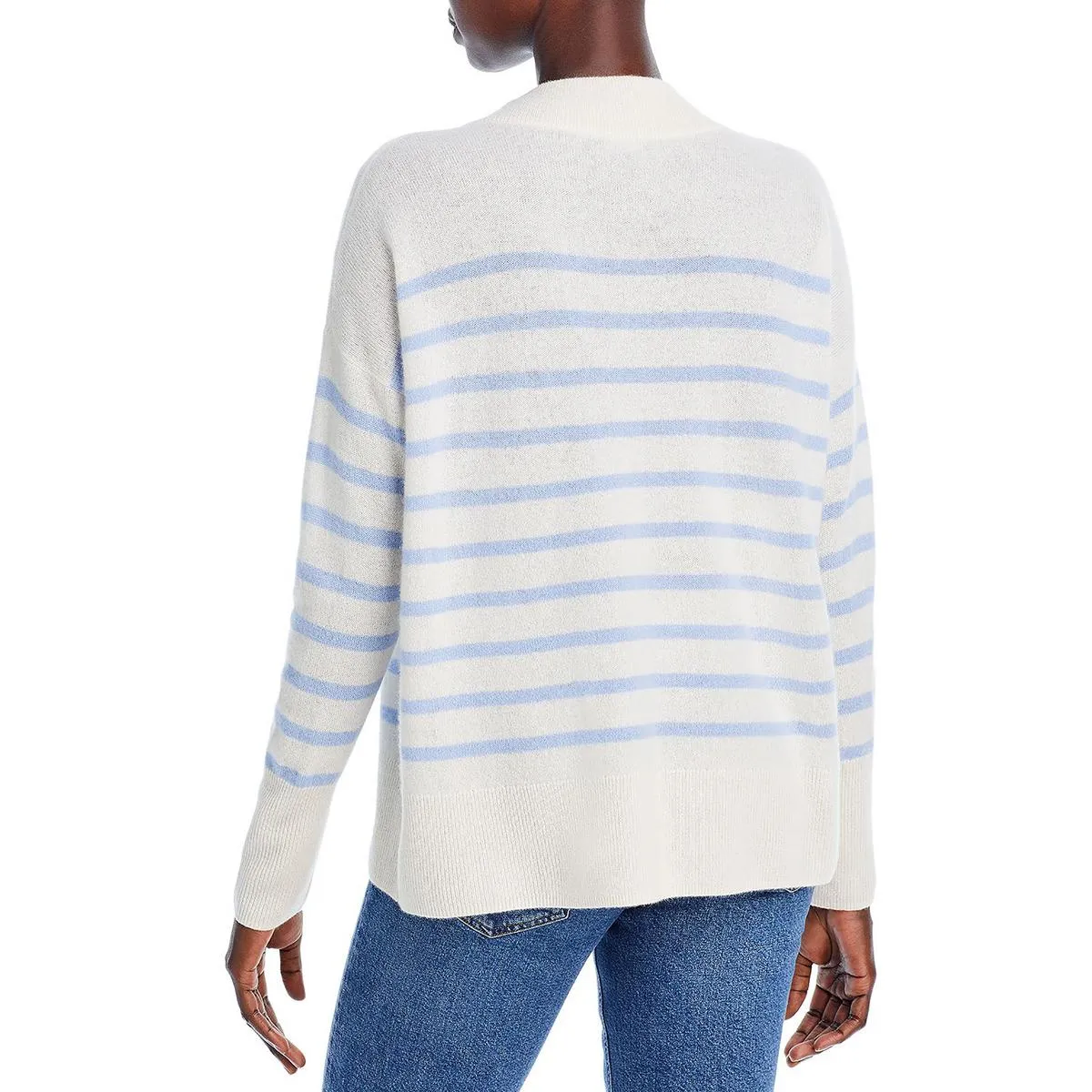 Private Label Womens Cashmere Striped Sweater