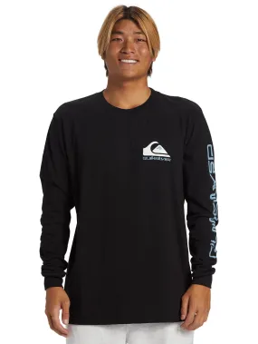 Quiksilver Mens Comp Logo long Sleeve T-Shirt