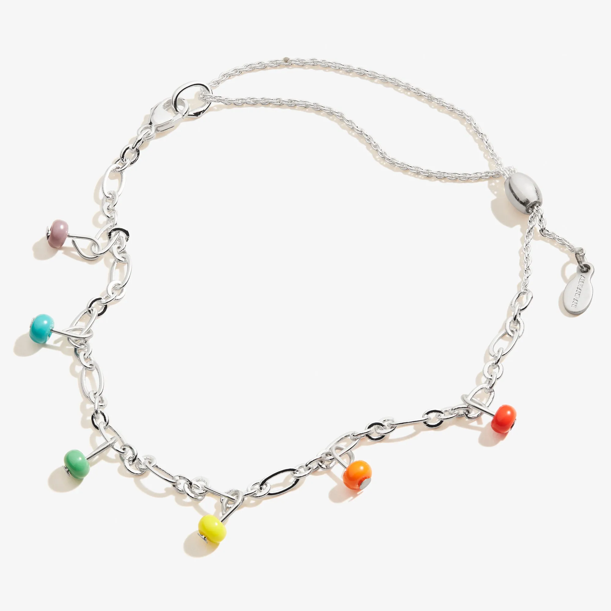 Rainbow Beaded Anklet