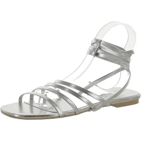 Rampage Womens Athena Faux Leather Square Toe Strappy Sandals