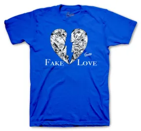 Retro 3 Racer Blue Shirt - Love - Blue