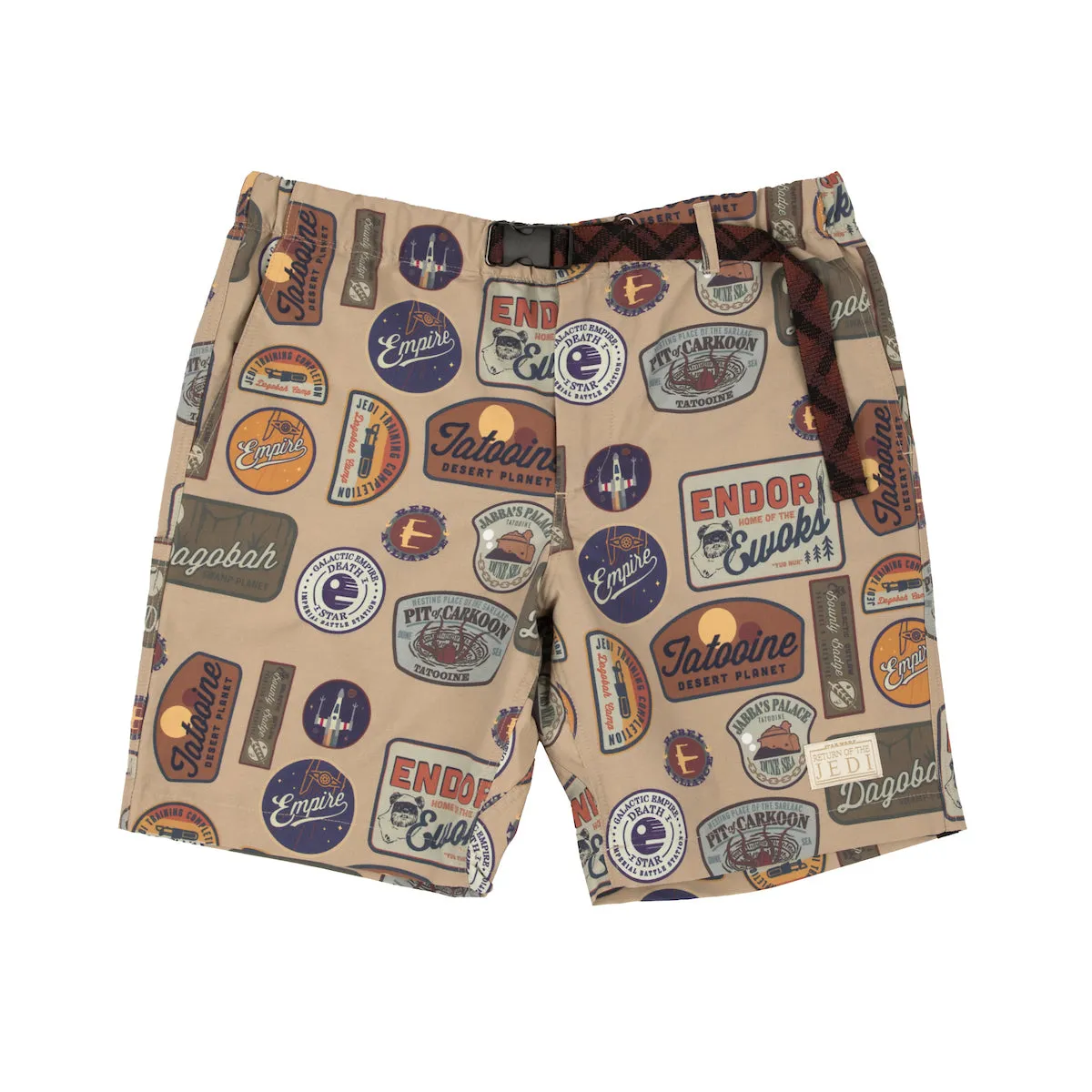 Return Of The Jedi Destinations Belted Shorts