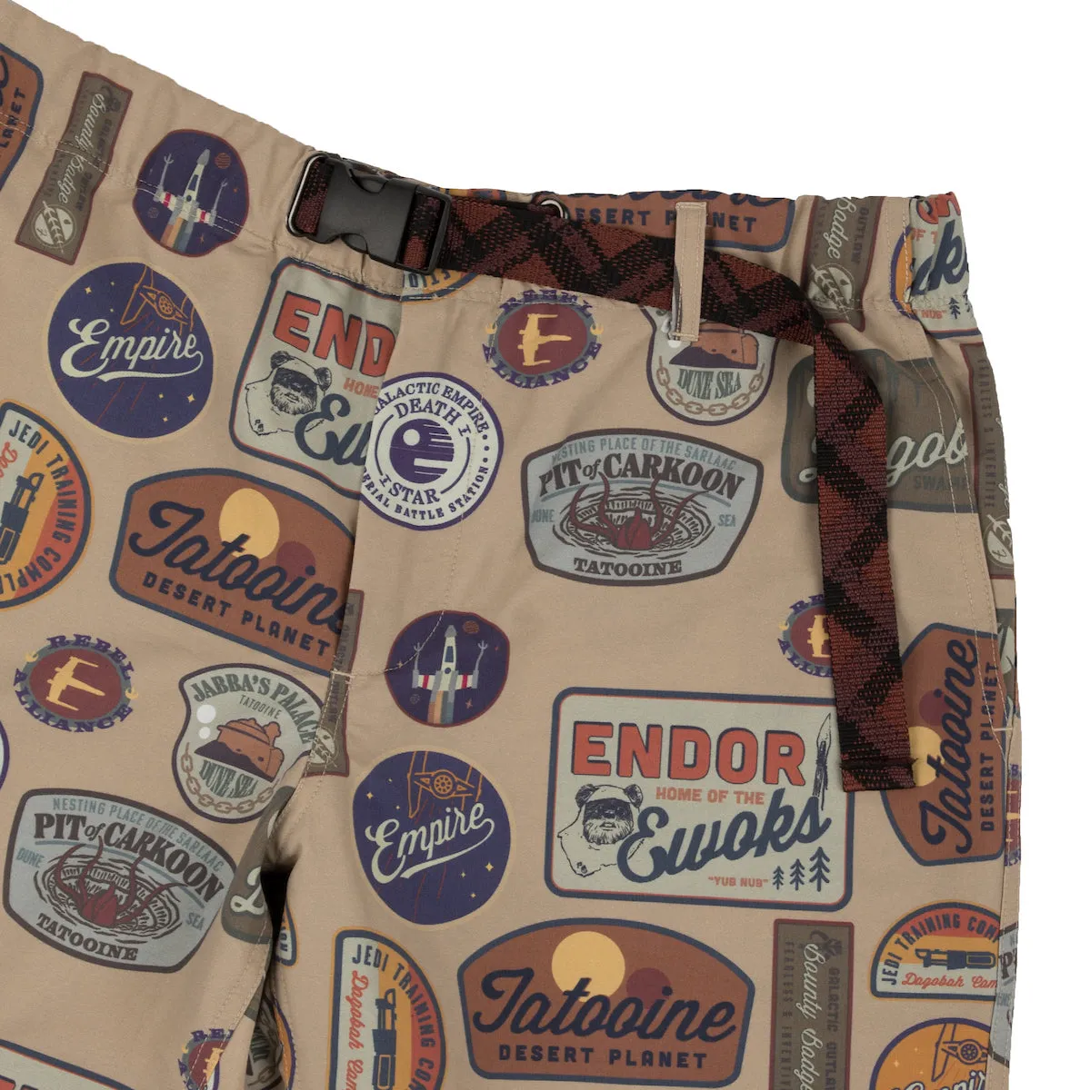 Return Of The Jedi Destinations Belted Shorts