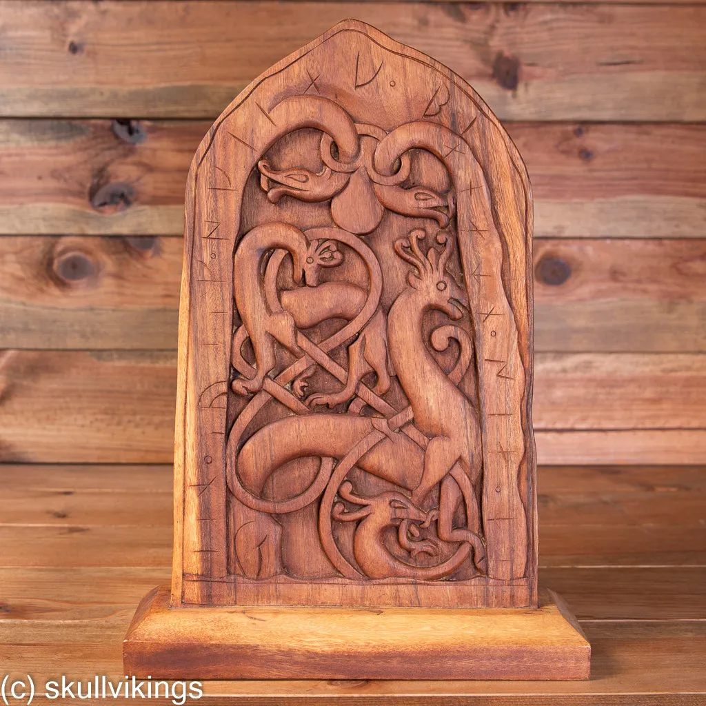 Rune Stone from Hand Carved Wood