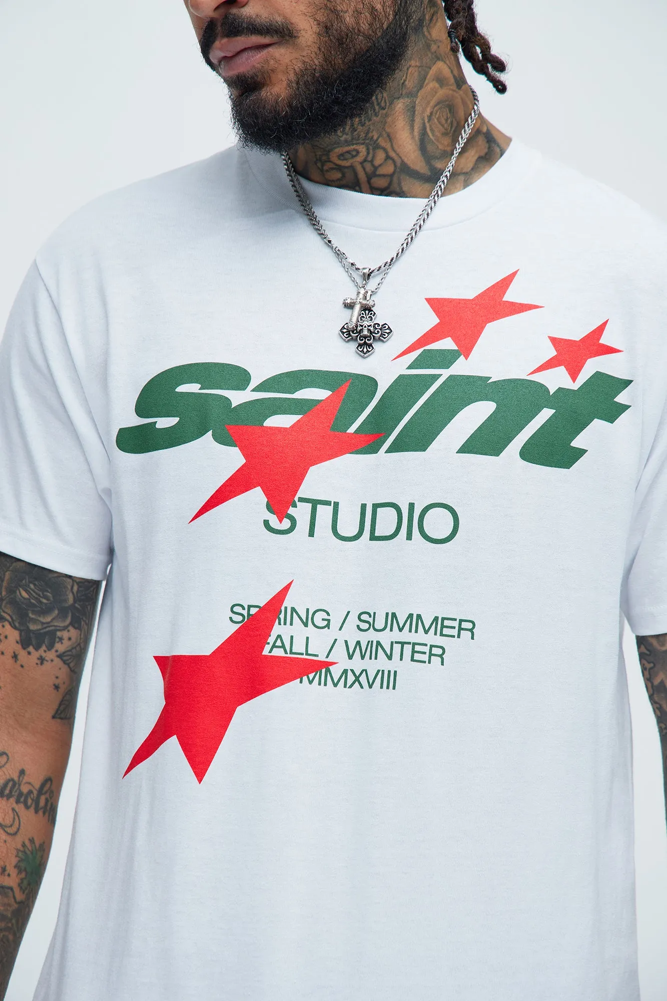 Saint Star Studio Short Sleeve Tee - White