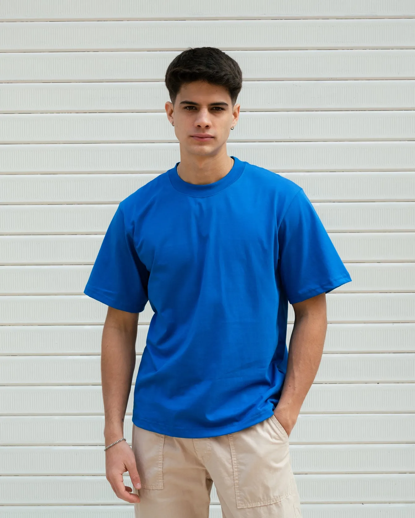 Semi Boxy Tee 20/1 - Azul Royal