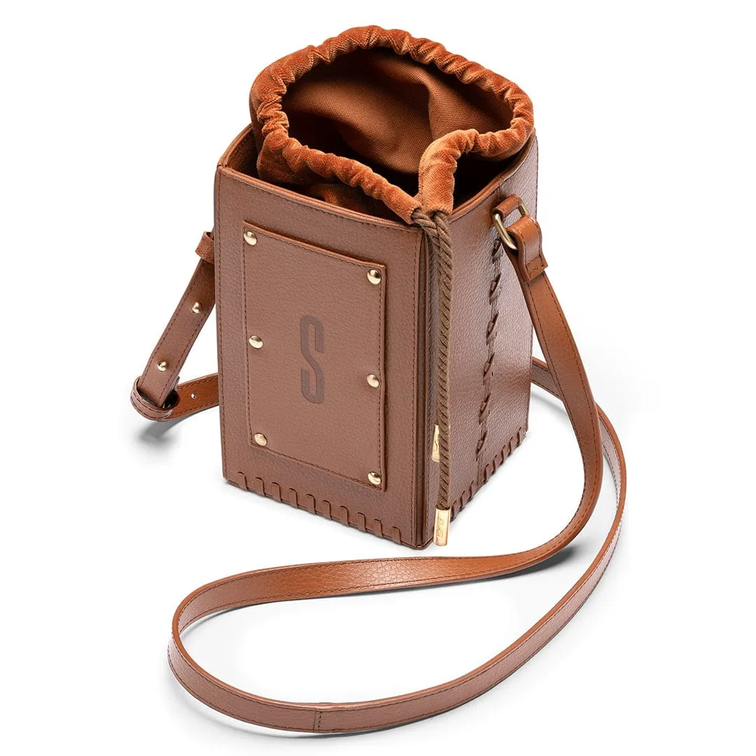 Sierra MIRUM Leather Vegan Bucket Bag | Brown