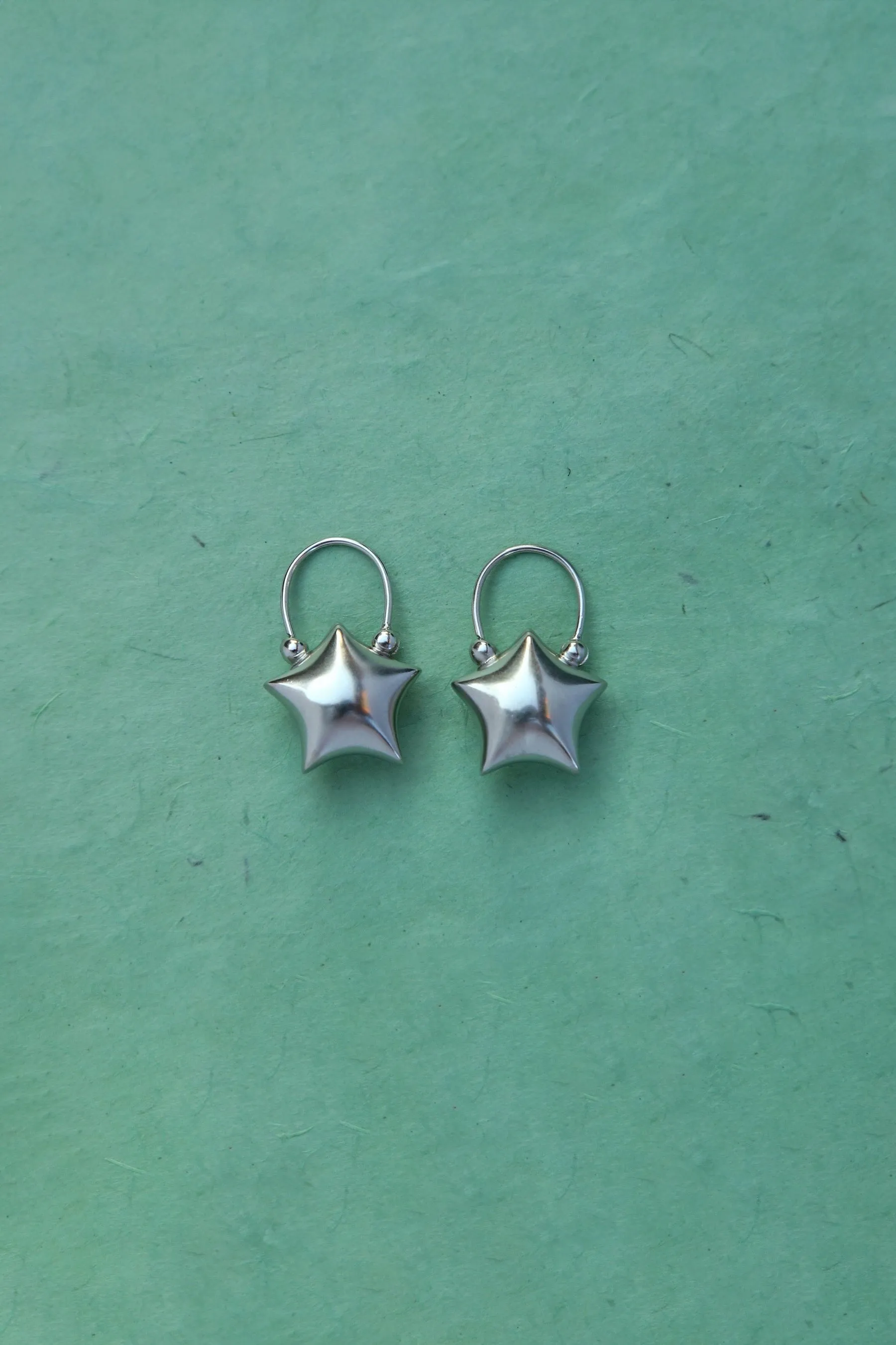 Silver Star Earrings