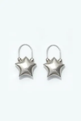 Silver Star Earrings