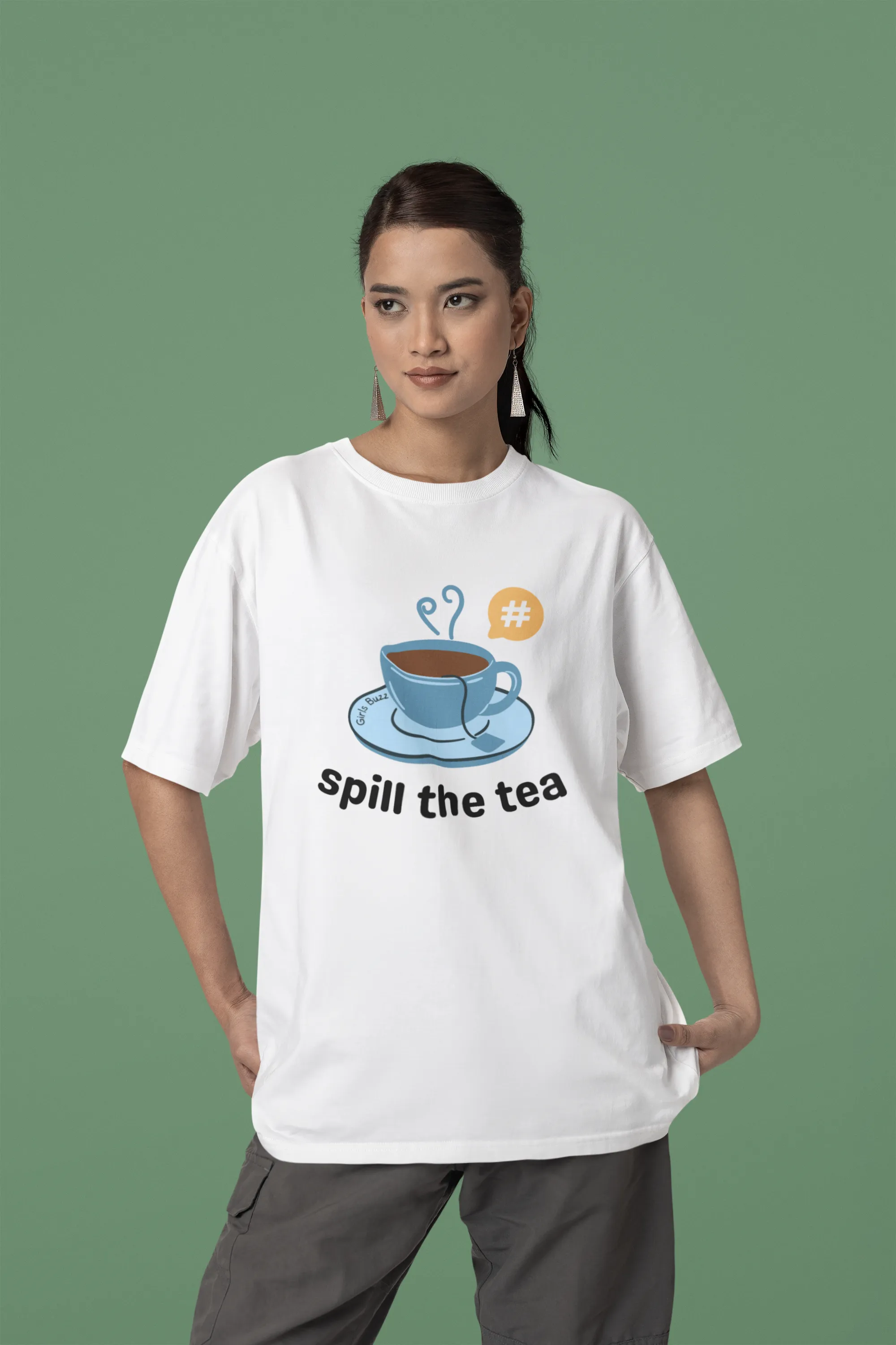 Spill The Tea Oversized Tee