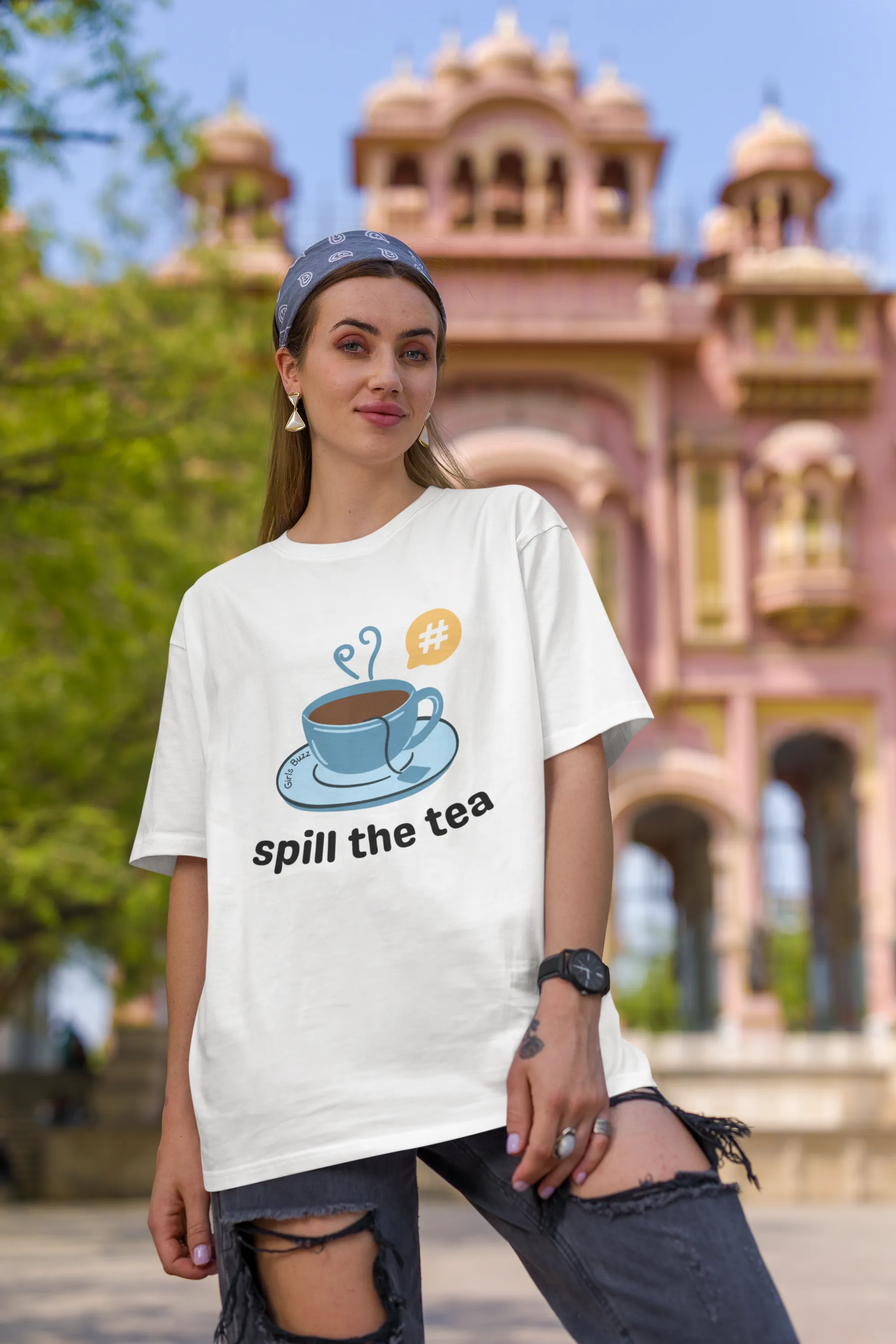 Spill The Tea Oversized Tee