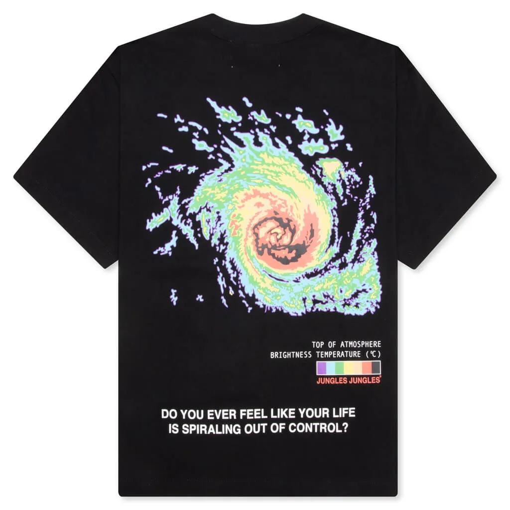 Spiralling Tee - Black