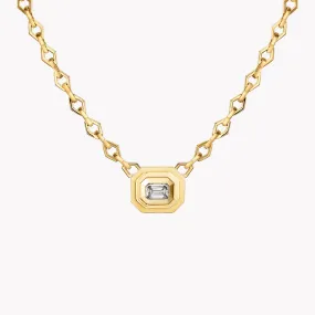 Staircase Diamond Chain Necklace