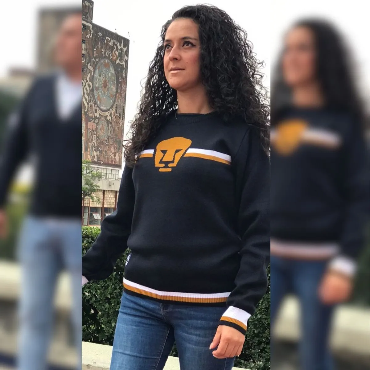 Suéter Unisex Universitario UNAM Pumas Azul Marino