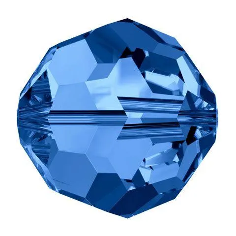 Swarovski 4mm Round - Capri Blue (10 Pack)