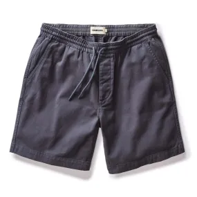 The Apres Short in Organic Dark Blue Foundation Twill