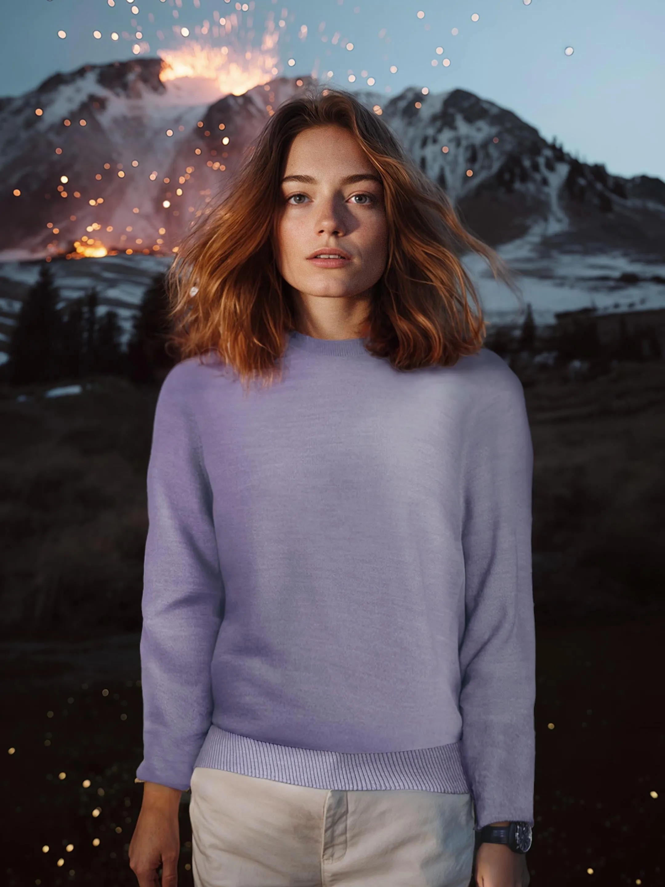 The Crewneck Light - Lupin Lilac