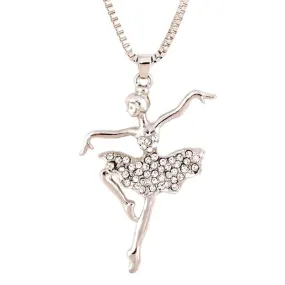 The Crystal Ballerina Pendant Necklace