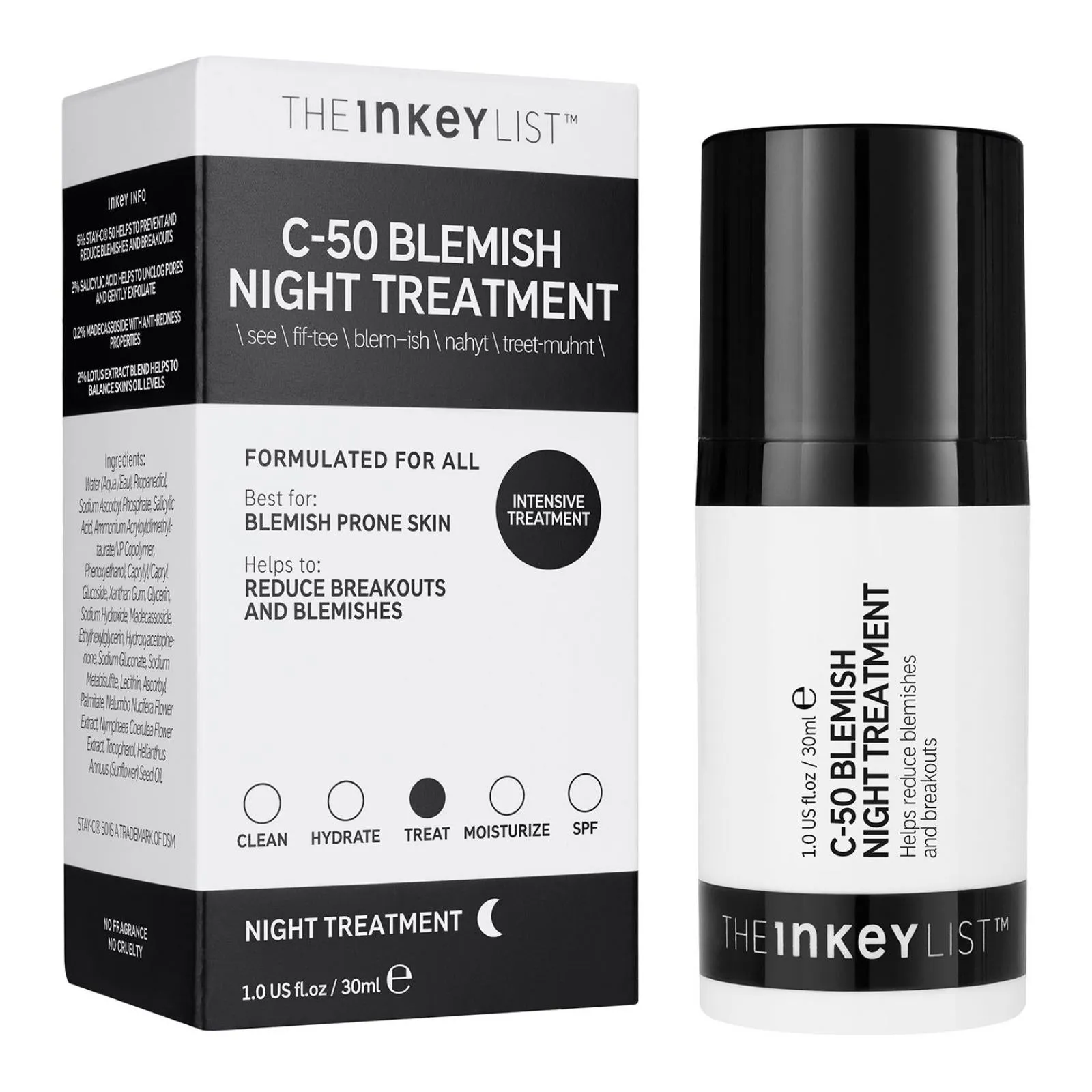 The Inkey List | C-50 Blemish Night Treatment 30ml