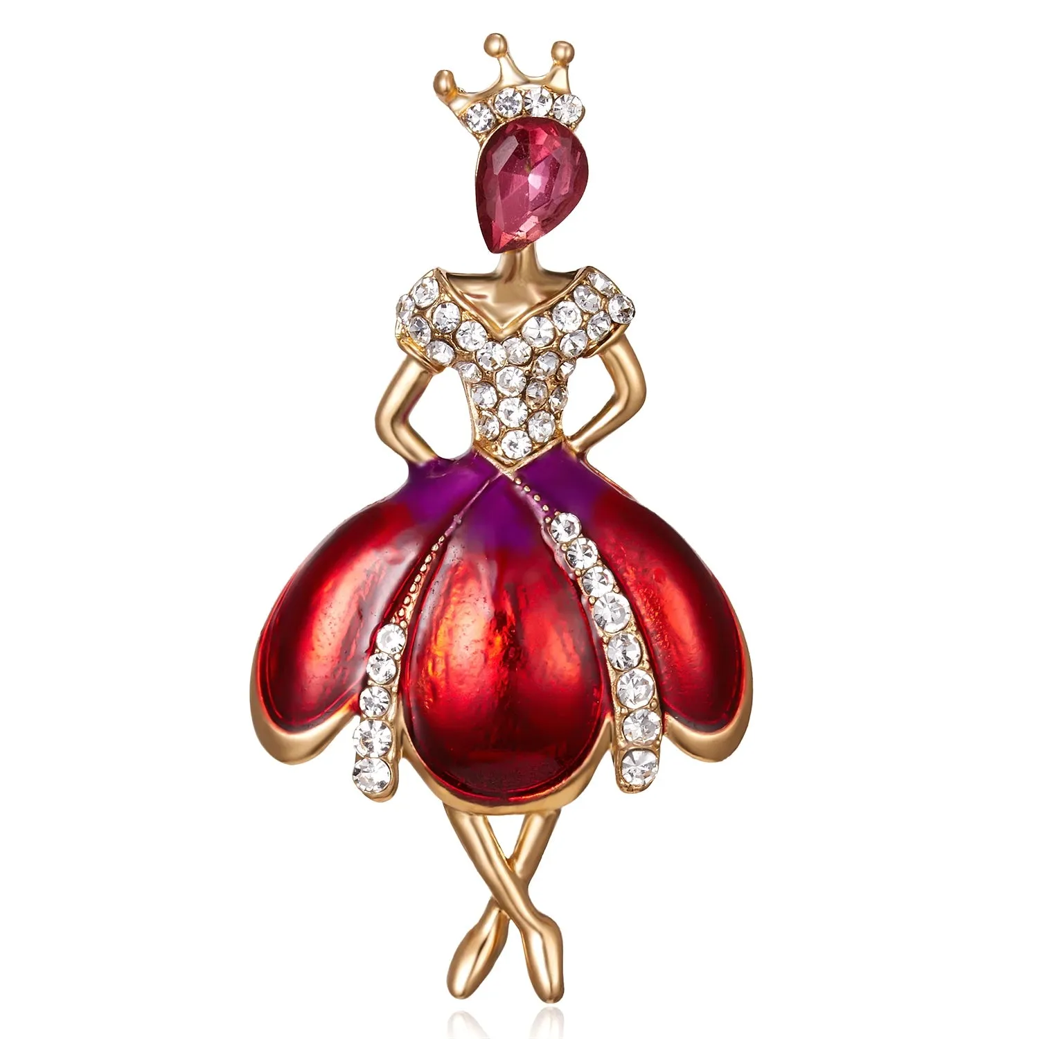 The Queen of Hearts Ballerina Pin