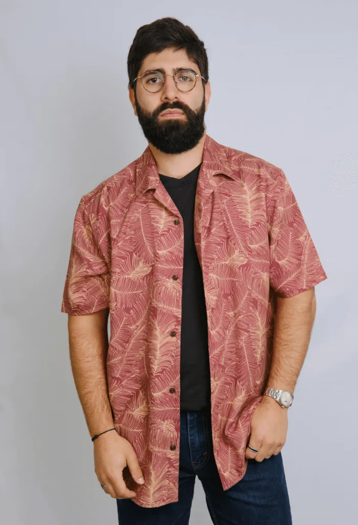 The Toby Tencel Shirt | Palm Print