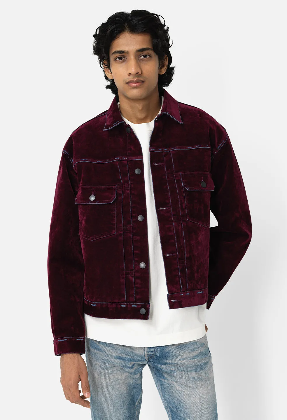 Thumper Jacket Type II Crush Flock / Burgundy