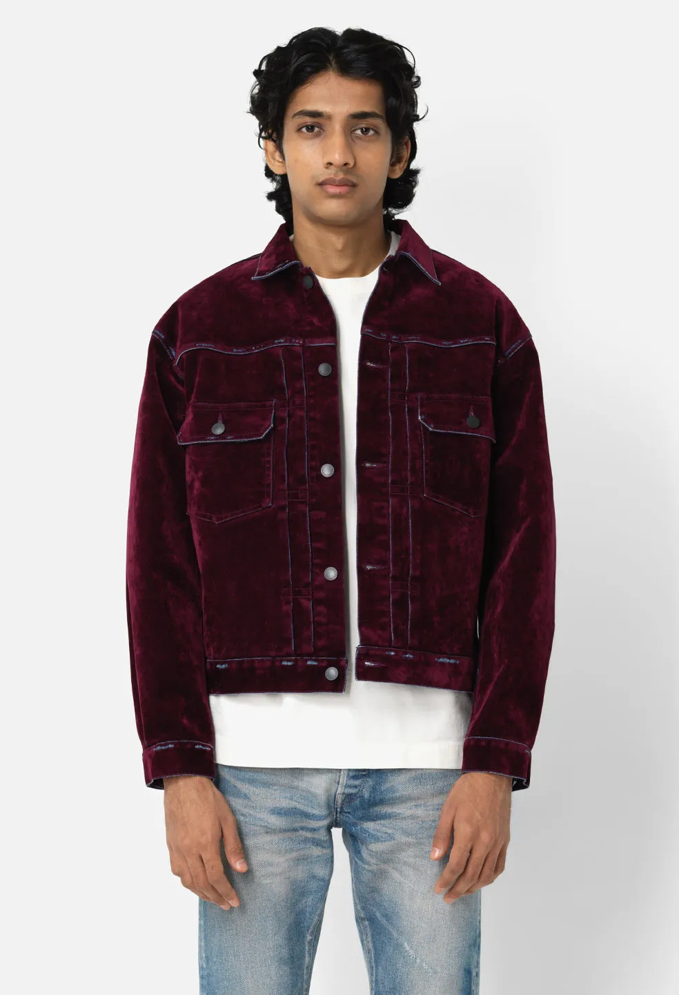 Thumper Jacket Type II Crush Flock / Burgundy