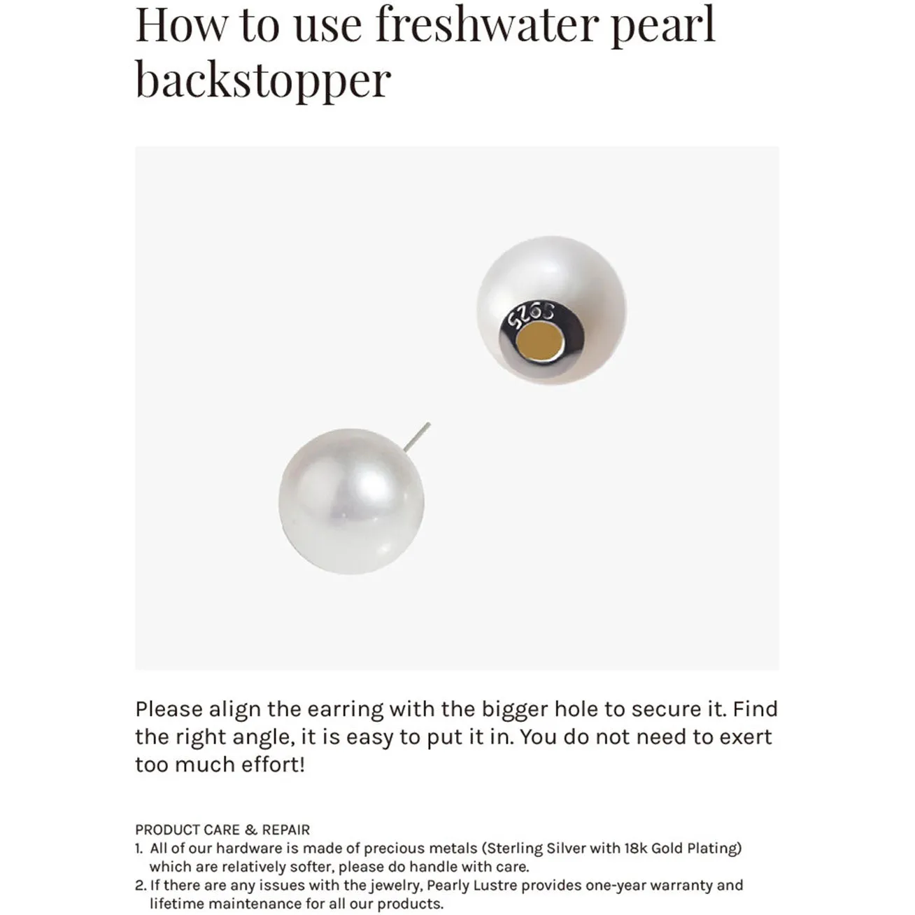 Top Lustre Freshwater Pearl Earrings WE00540