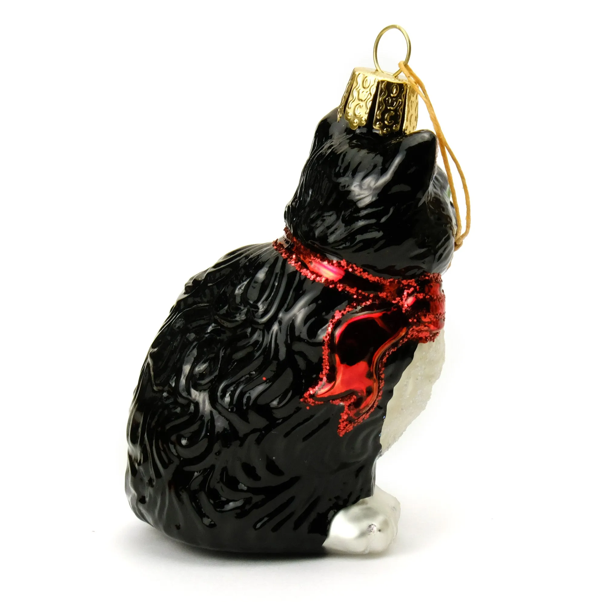 Tuxedo Black and White Cat Ornament