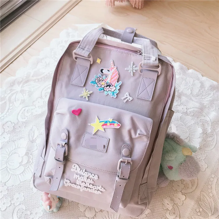 Unicorn Embroidery Backpack AD11774