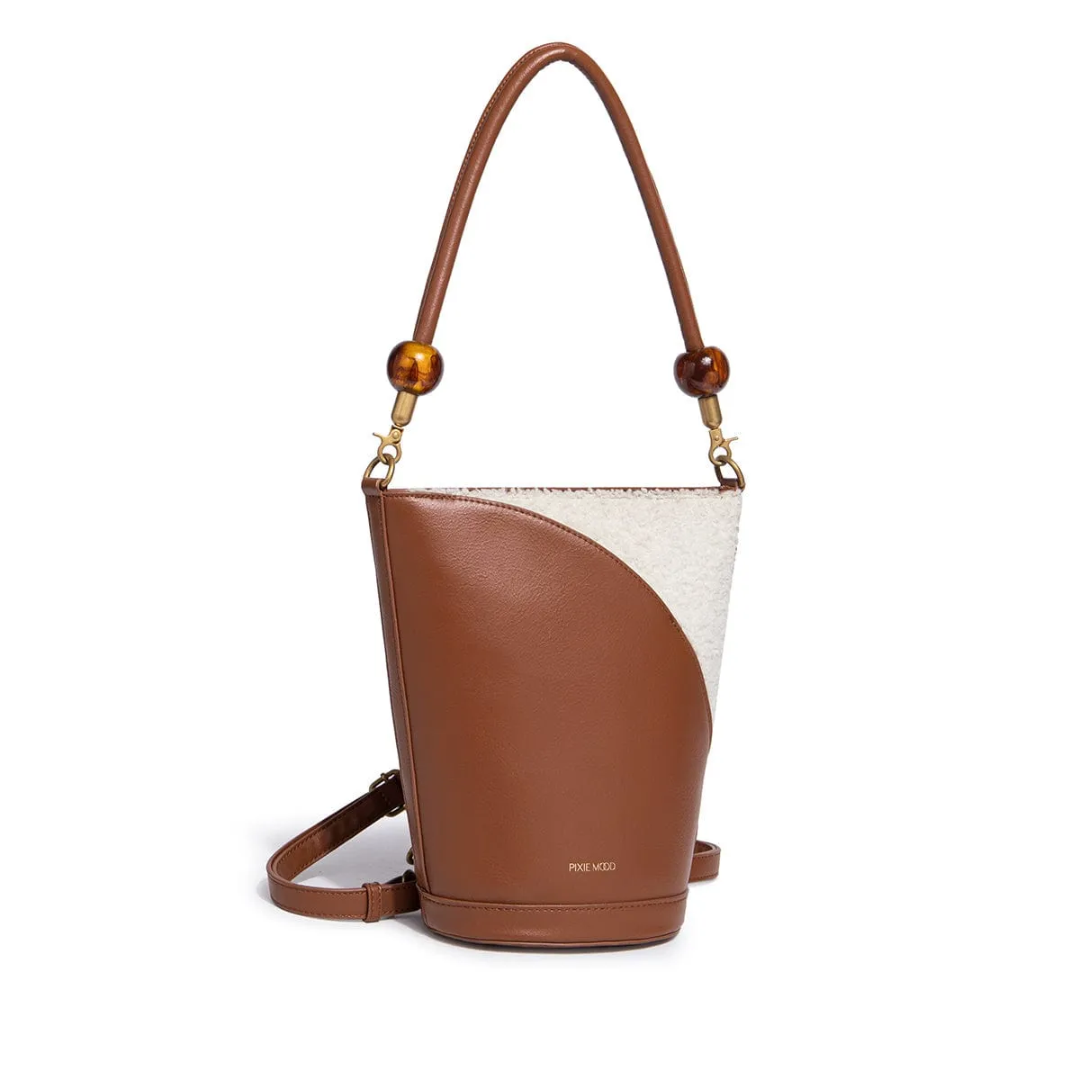 Violet Vegan Leather Bucket Shoulder Bag | Multiple Colours