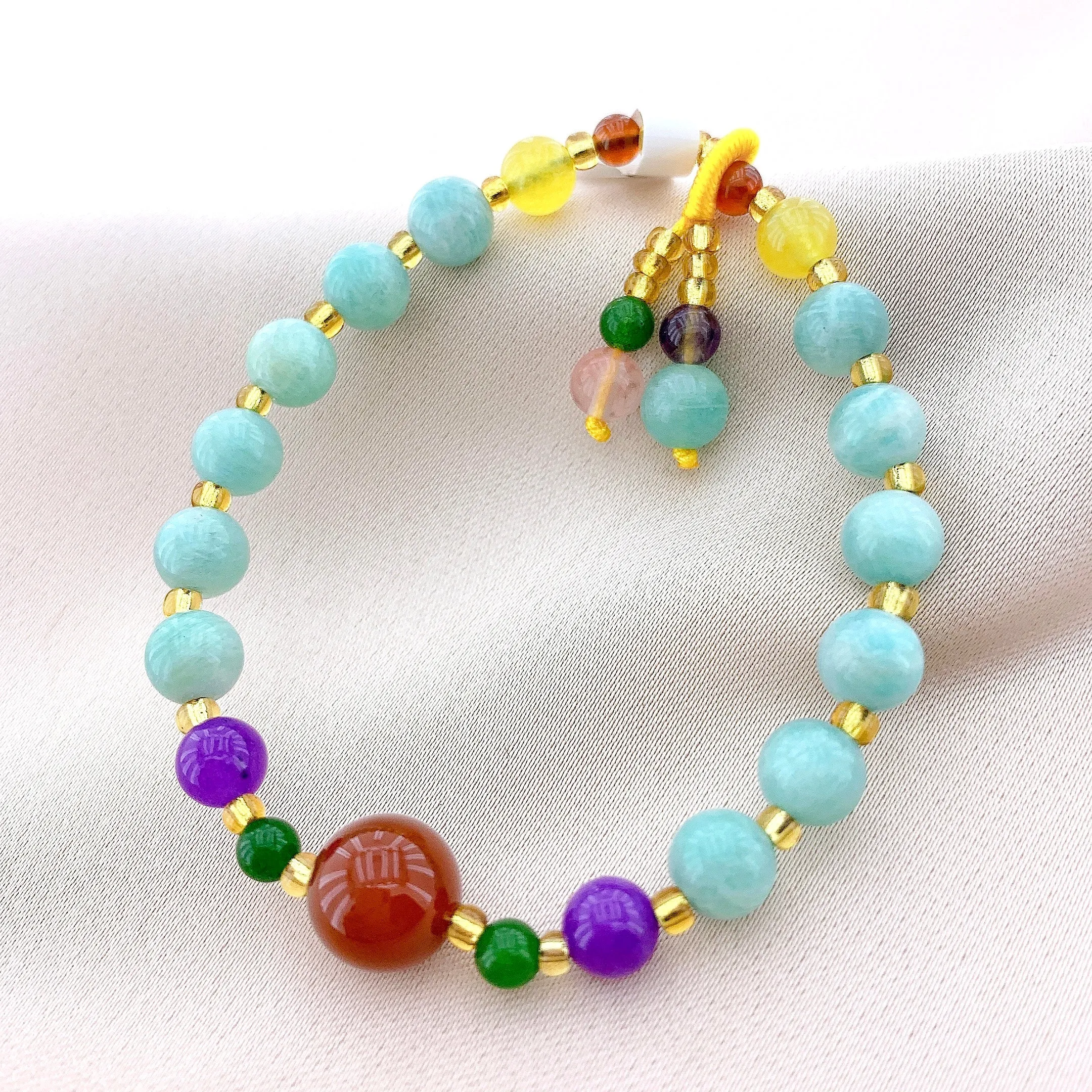 Women's Fashion Jade Beads Gemstone Bracelet