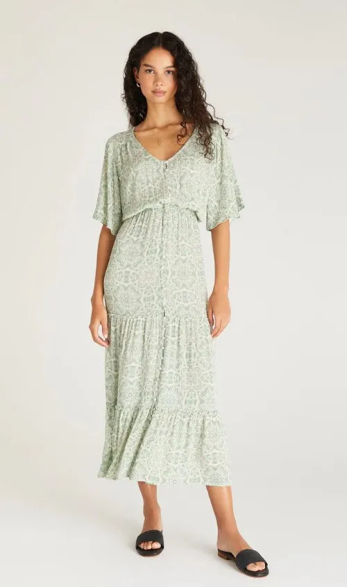 Z SUPPLY SHANNA MEDALLION MIDI DRESS